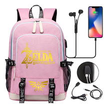 Golden Selda Kingdom Tears Usb Youth Student Backpack Men's And Women's Leisure Sports Backpack