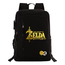 Golden Printed Youth Student Backpack For Men And Women's Leisure Travel Backpack