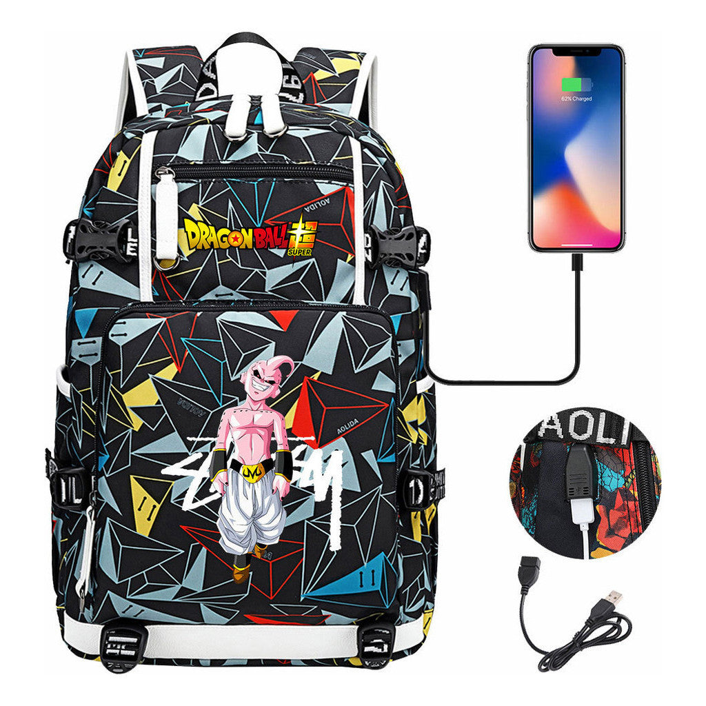 Fashionable Sun Wukong Usb Large Capacity Youth Student Backpack Leisure Travel Backpack
