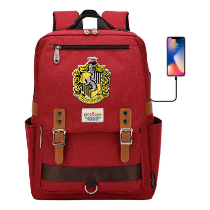 Usb Magnetic Buckle Student Backpack For Men And Women, Youth Leisure Backpack