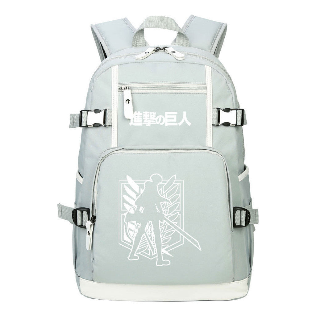 Giant Winged Soldier Captain Of Anime Attack Student Backpack, Leisure Travel Backpack
