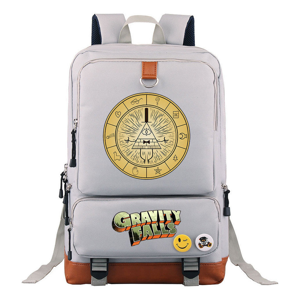 Strange Town Youth Student School Bag Large Capacity Travel Bag Men's And Women's Backpack