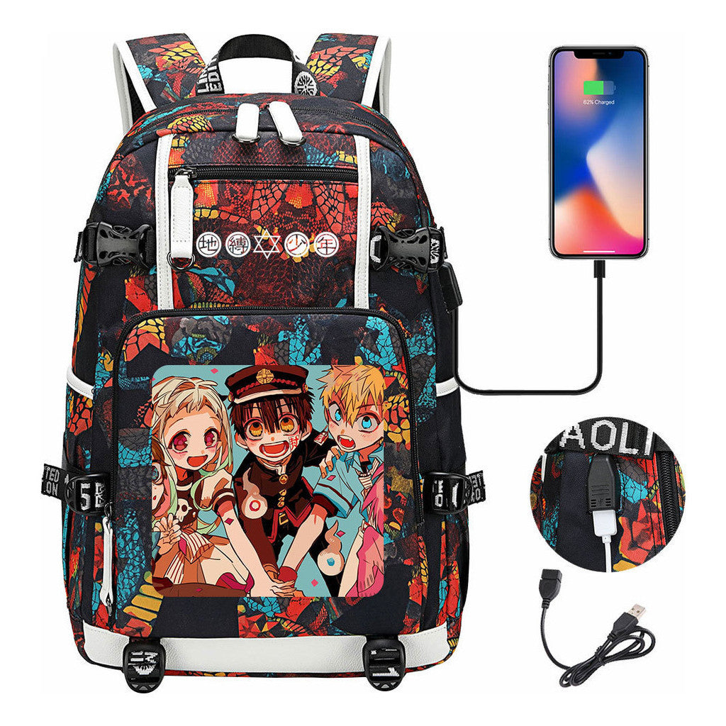 Usb Large Capacity Youth Student Backpack For Men And Women's Leisure Travel Backpack