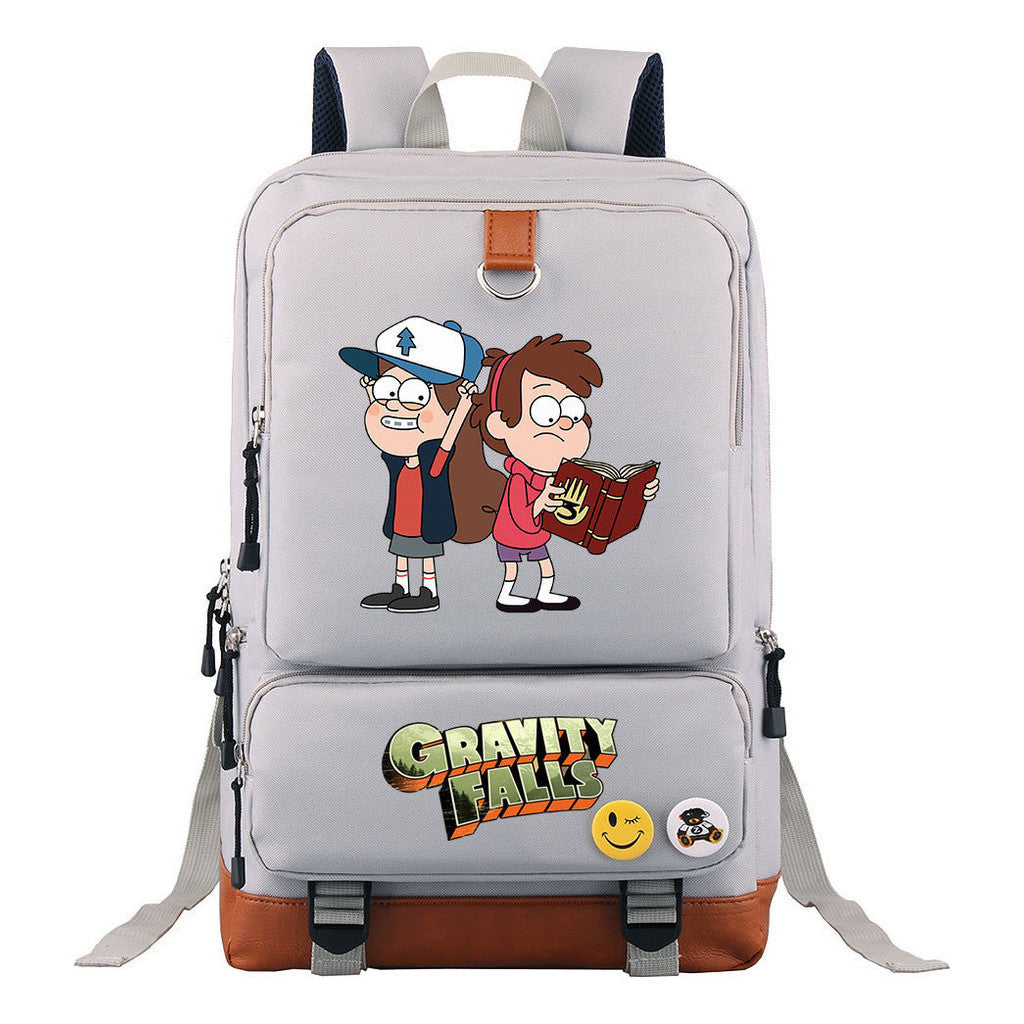 Strange Town Youth Student School Bag Large Capacity Travel Bag Men's And Women's Backpack