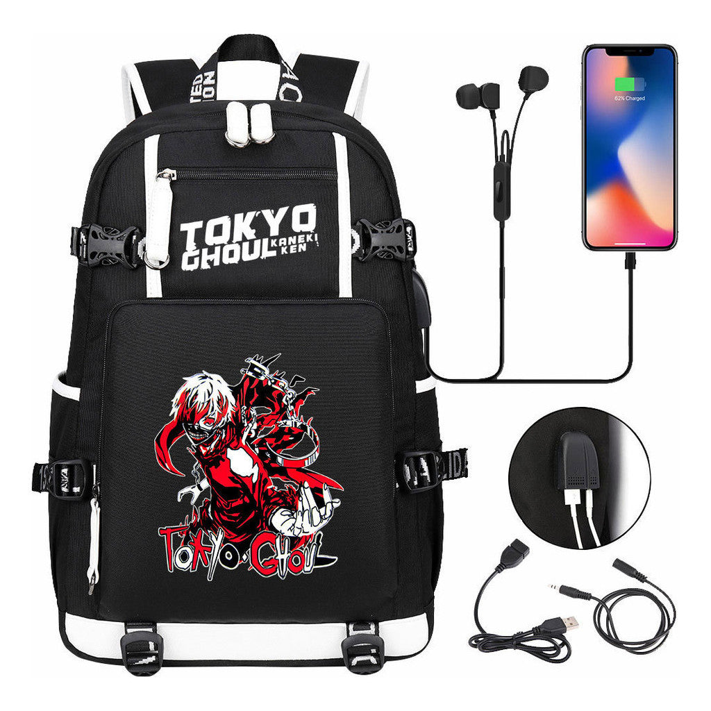 Usb Large Capacity Student Backpack For Leisure Travel Backpack