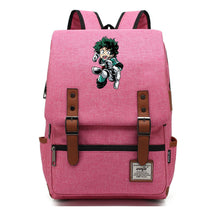 Anime My Heroes Academy Printed Youth Student Backpack Men's And Women's Leisure Belt Buckle Classic Backpack