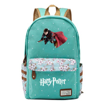 School Of Magic School Teen School Bag Floral Canvas Girl Backpack