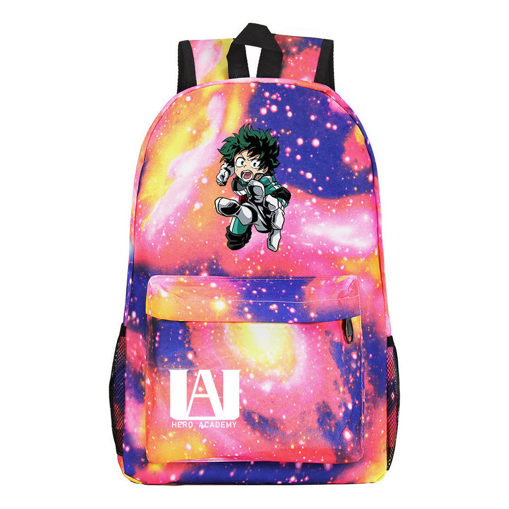 Cartoon Fashion Anime My Hero Academy Printed Youth Student Backpack Men's And Women's Leisure Backpack
