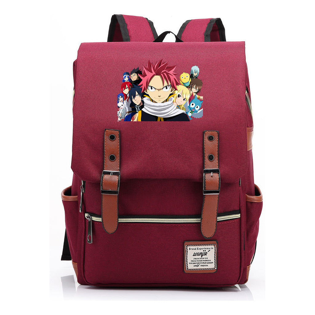 Printed Schoolbags For Men And Women Leisure Belt Buckle Classic Backpack