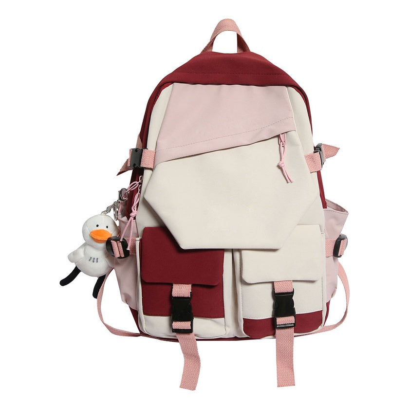Printed USB Youth Student School Bag Leisure Large Capacity Travel Backpack