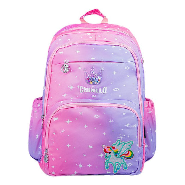 Gradient Color Student Backpack And Children's Backpack
