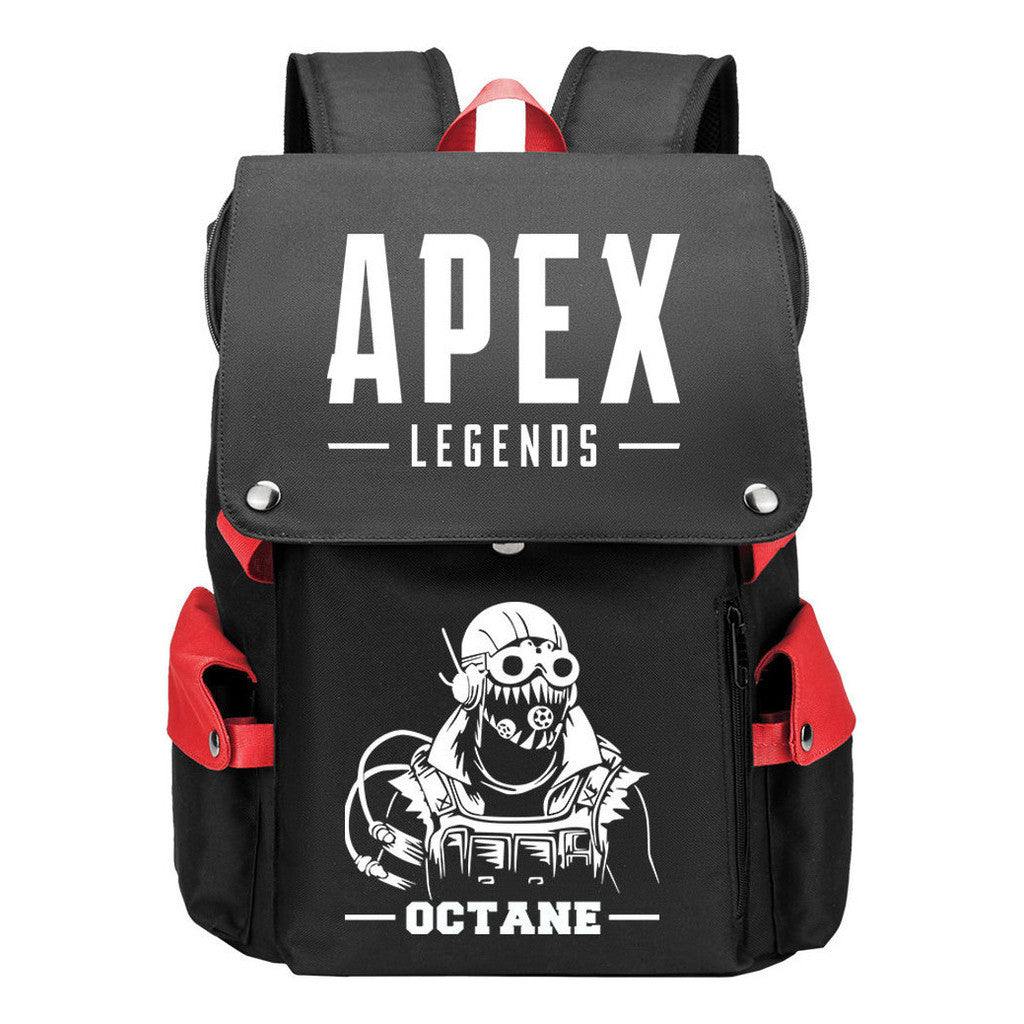 Apex Hero Print Usb Charging Head Youth School Bag Casual Backpack