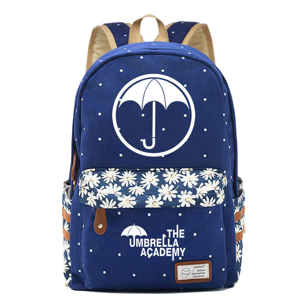 Printed Teenage Girls Backpack, Fashionable And Casual Backpack