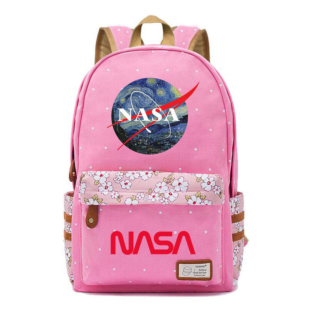 Fashionable Printed Student Backpack From Nasa, Casual Backpack