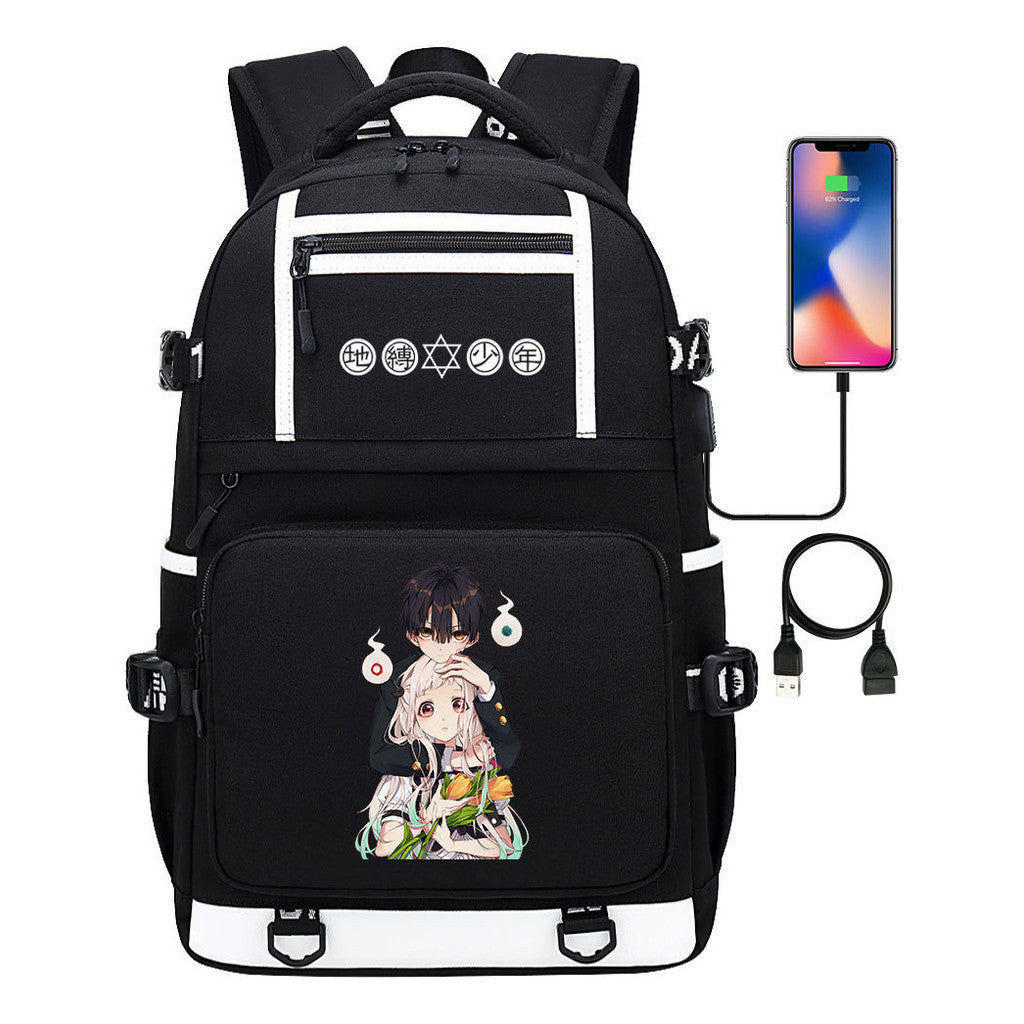 Usb Youth Student School Bag Men's And Women's Backpack Leisure Travel Backpack