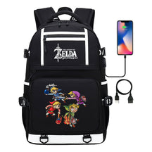 Legend Of Zelda Printed Usb Youth School Bag Backpack Leisure Travel Bag