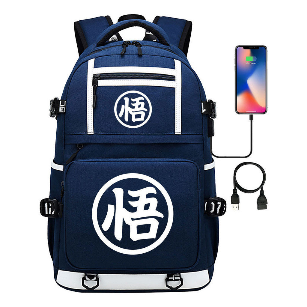 Usb Student Backpack Men's And Women's Backpack Leisure Travel Bag