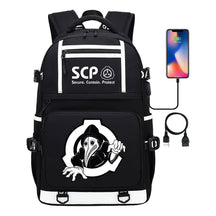 Printed Usb Youth School Bag Leisure Travel Backpack