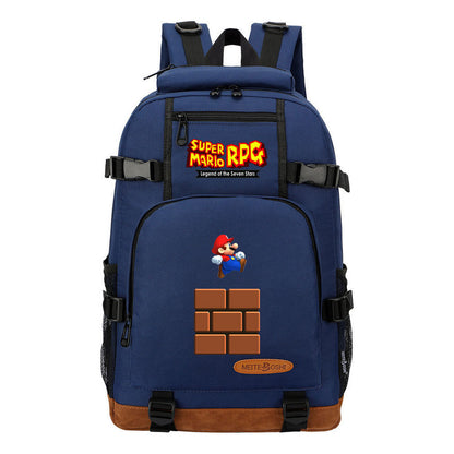 Super Mario Printed Youth Backpack For Leisure Travel Backpack