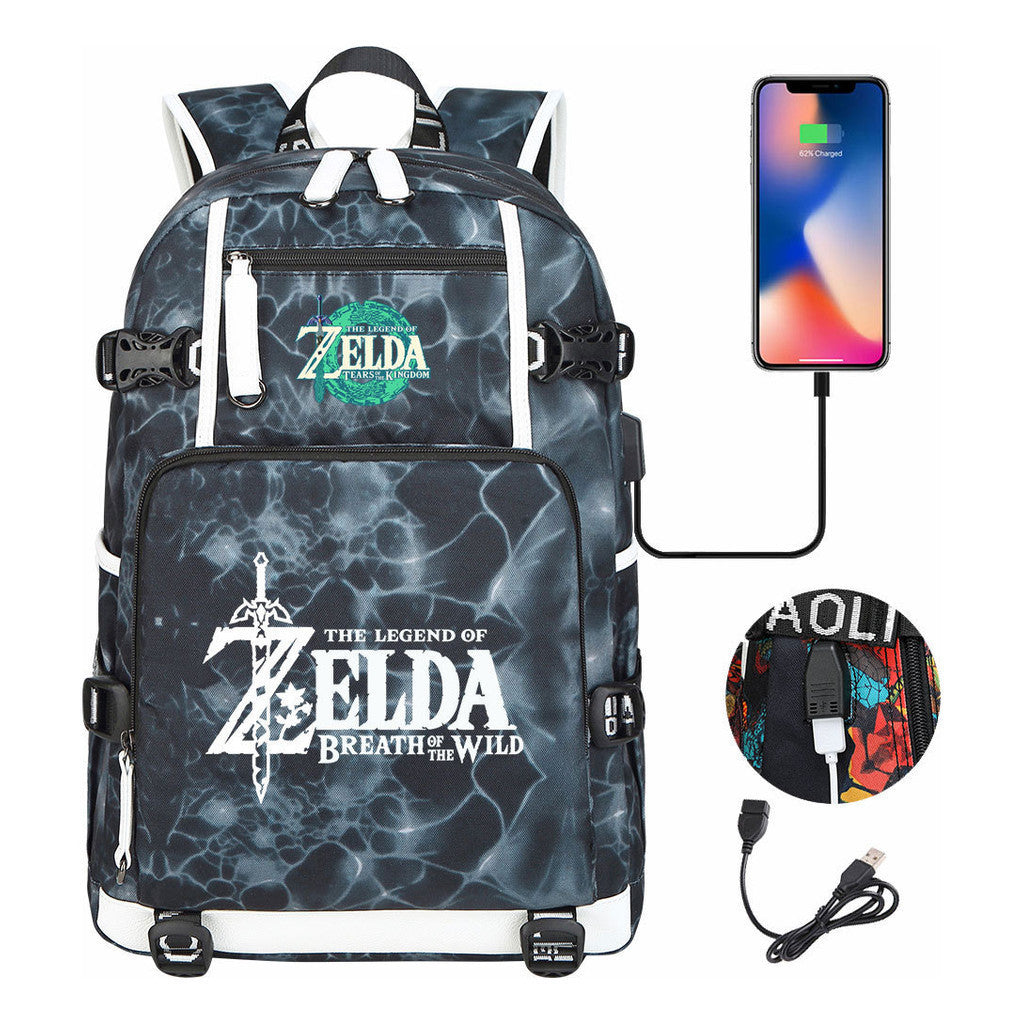 Printed Teenage Student Backpack, Men's And Women's Backpacks, Travel Backpacks