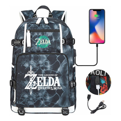 Printed Teenage Student Backpack, Men's And Women's Backpacks, Travel Backpacks