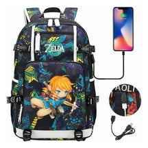 Printed Teenage Student Backpack For Men And Women With Backpacks