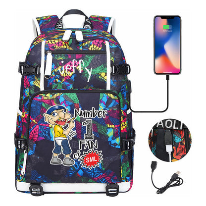 Printed Youth Student Backpack, Backpack, Leisure Travel Backpack