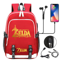 Golden Selda Kingdom Tears Usb Youth Student Backpack Men's And Women's Leisure Sports Backpack