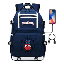 Superhero Printed Youth Student Backpack Men And Women's Leisure Travel Backpack