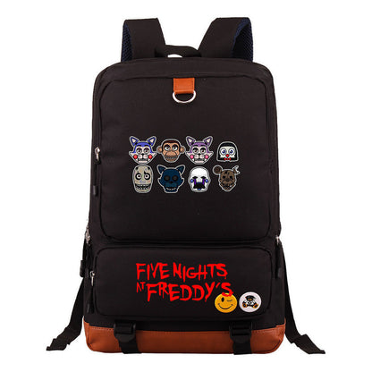 Toy Bear Game Printed Youth Student School Bag Large Capacity Travel Bag Men's And Women's Backpack