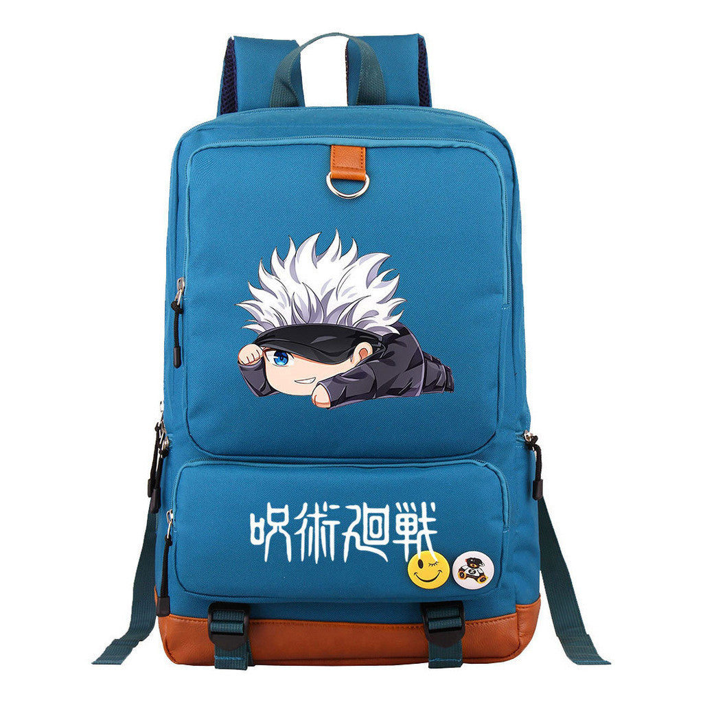 Cartoon Spell Battle Youth Student School Bag Men's And Women's Backpack Travel Bag