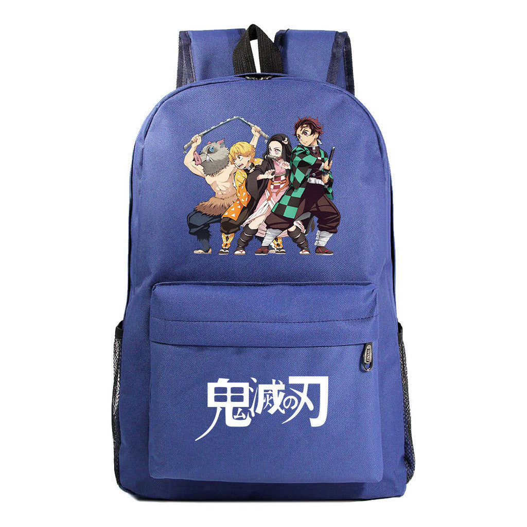 Cartoon Fashion Printed Youth Student Backpack For Men And Women's Leisure Backpack