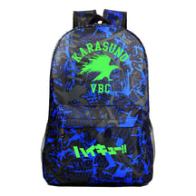 Green Night Light Fashion Volleyball Youth Flying Heart Print Youth Student School Bag Men's And Women's Leisure Backpack