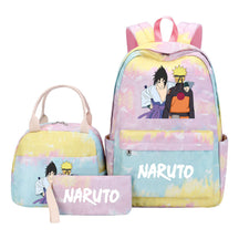 Naruto Student Girl Backpack Lunch Bag Three Piece Set Backpack Set