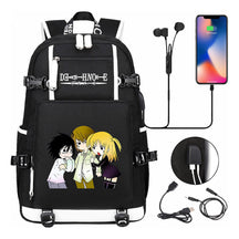 Death Note Usb Large Capacity Youth Student Backpack Men's And Women's Leisure Travel Backpack
