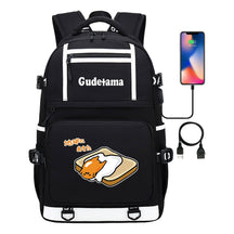 Cartoon Super Cute Lazy Egg Usb Student Backpack For Boys And Girls Backpack Leisure Travel Bag