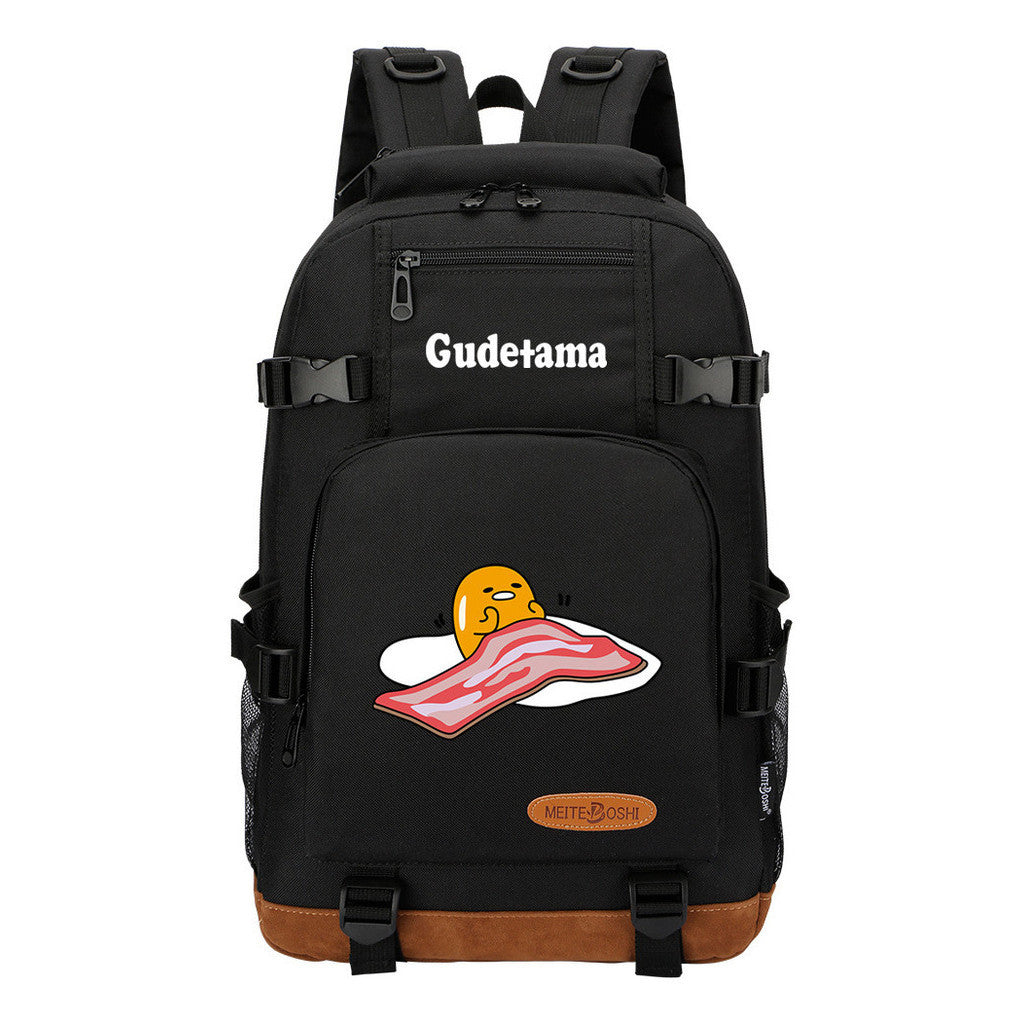 Lazy Teenage Student Backpack, Boys And Girls Backpack