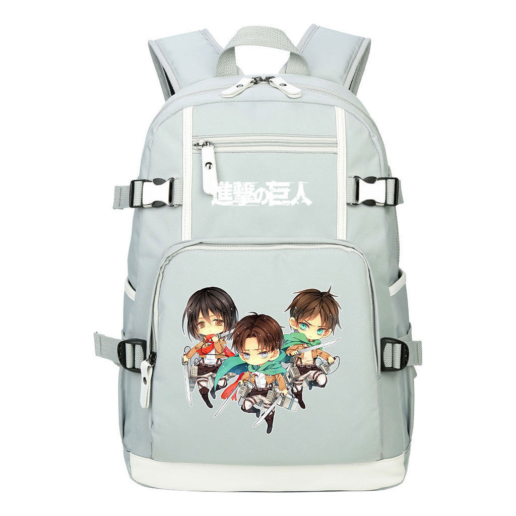 Giant Soldier Captain Alan Of Anime Attack Student Backpacks, Men's And Women's Backpacks, Leisure Travel Backpacks, Backpacks