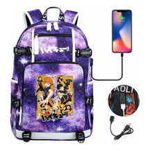 Volleyball Youth Usb Large Capacity Youth Student School Bag Men's And Women's Leisure Travel Backpack