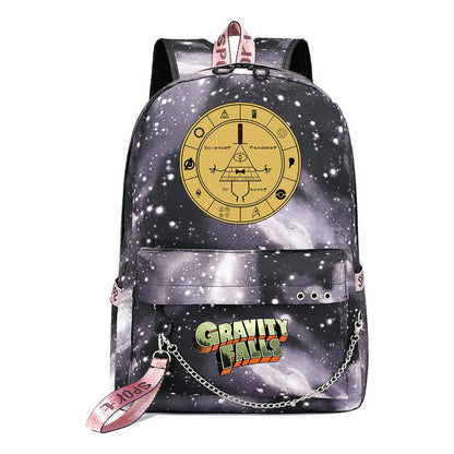 Cartoon Strange Town Youth Student School Bag Men's And Women's Leisure Travel Backpack