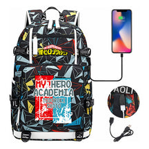 My Heroes Academy Usb Youth Student Backpack For Men And Women's Travel Backpacks