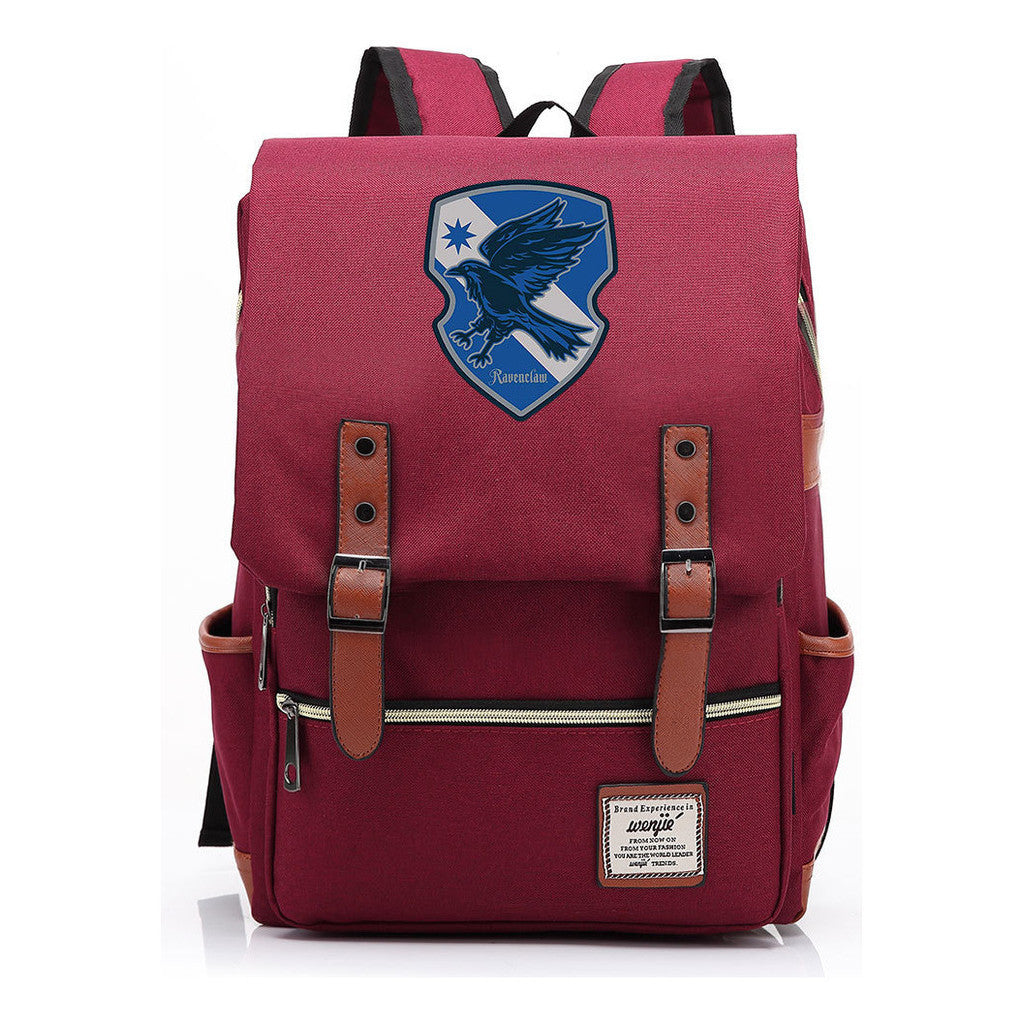 School Of Magic Printed Youth Schoolbag Leisure Belt Buckle Classic Backpack