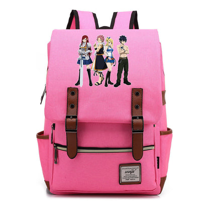 Printed Schoolbags Young Students And Classic Backpacks With Belt Buckles Men And Women.