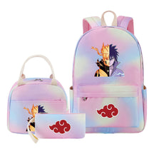 Naruto Teenage Girls School Bag Lunch Bag Three Piece Backpack Set
