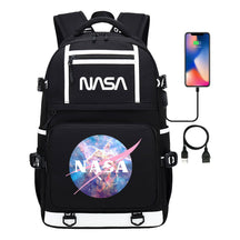 Fashionable Space Printed Usb Student Backpack Backpack Leisure Travel Backpack