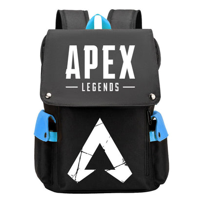 Apex Hero Print Usb Charging Cap Head Style Student School Bag Casual Backpack