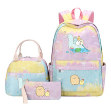 Corner Biology Student School Bag Lunch Bag Three Piece Set Backpack Set