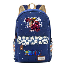 Anime Pirate Wang Lufei Printed Book Bag Fragmented Flower Leisure Backpack