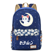 Anime Beauty Girl Warrior Student School Bag Fragmented Flower Boy's And Girl's Leisure Backpack