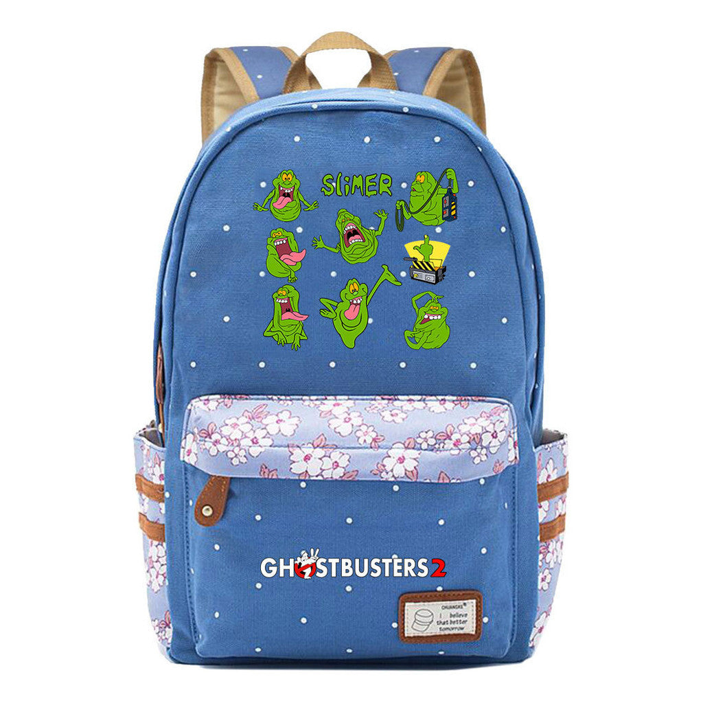 Devil Print Teenage Girl Backpack, Fashionable And Casual Backpack